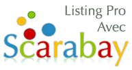 listing pro avec scarabay