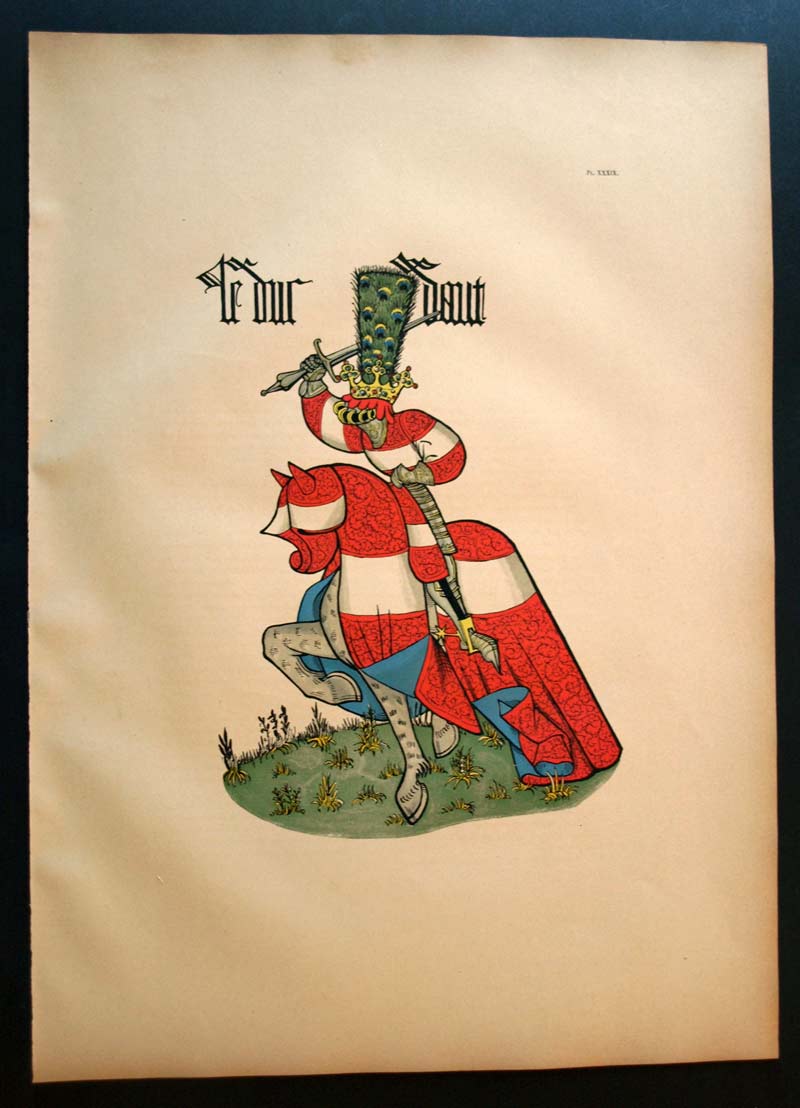 Le Duc D Autriche Heraldique Armoiries Equestre