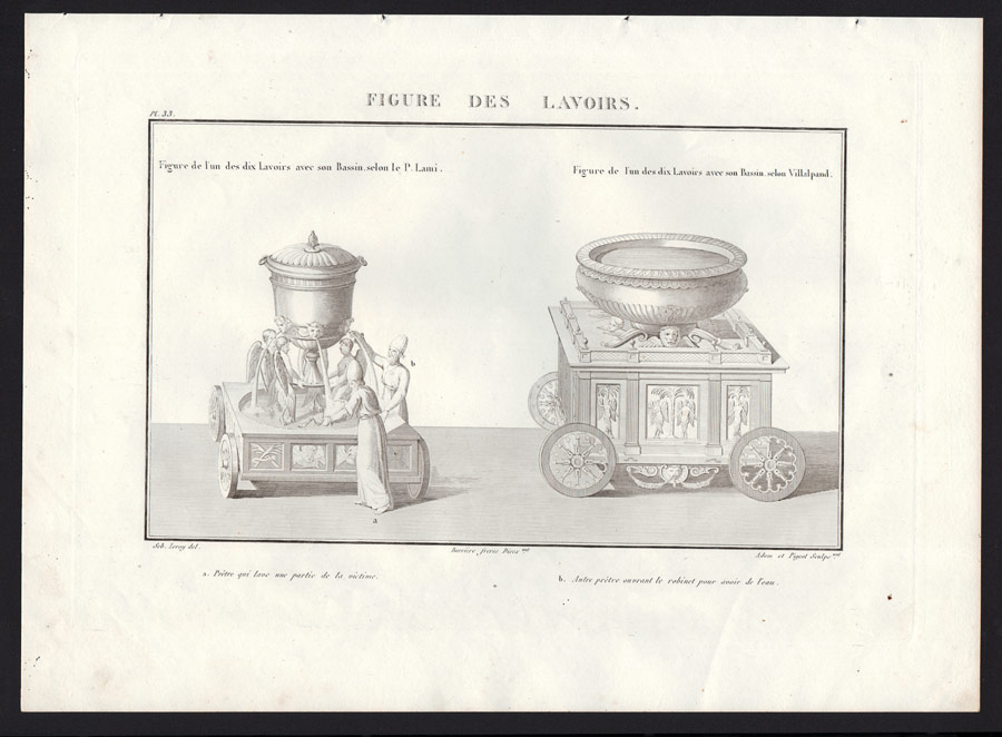 Waschtrog Im Tempel Von Salomon Oder Mechonoth Gravur Originell 1844 Judaica Ebay