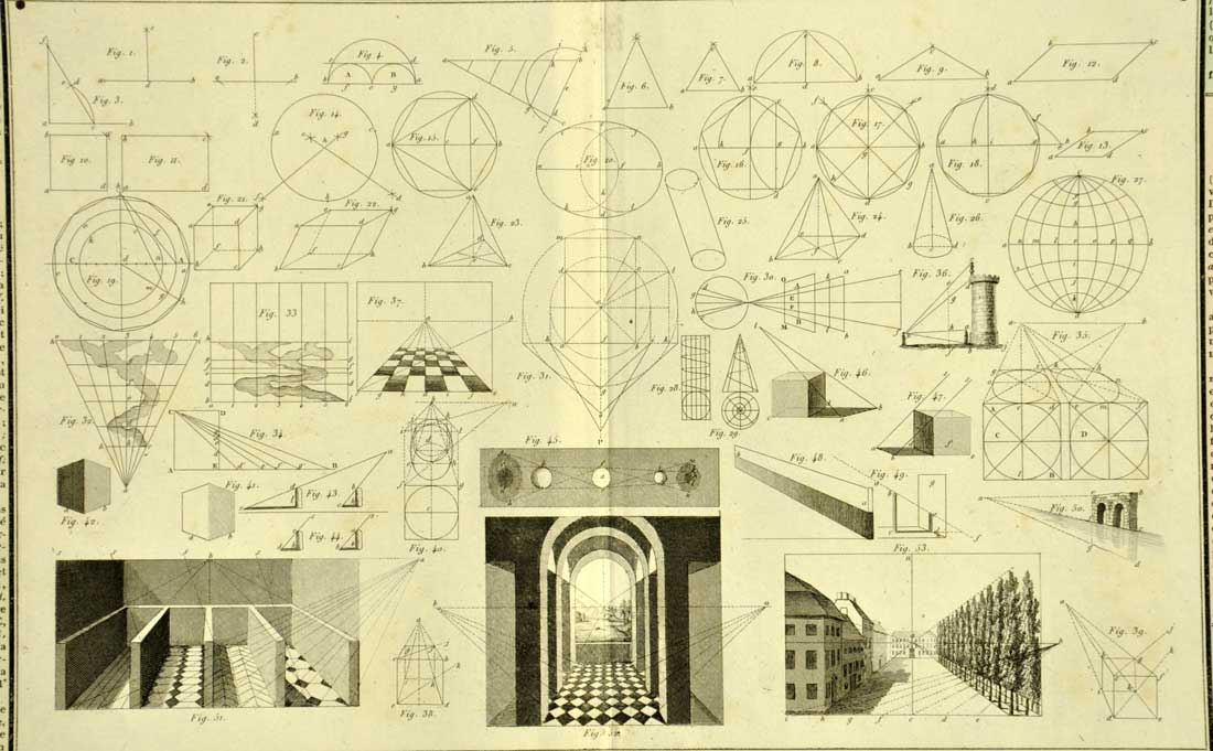 3d de la lettre j en perspective centrale